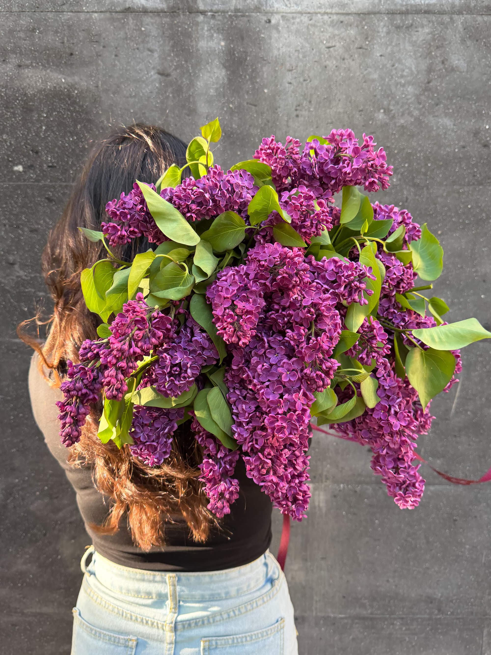 Dark lilac bouquet in rich and deep purple tones - Best selling flower bouquet by Flowers Theory florist in Yerevan